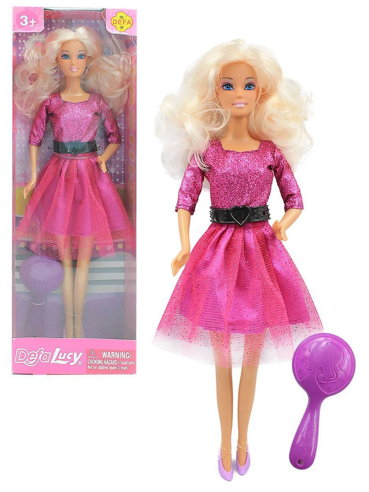 Кукла Defa c расческой в фиолетовом платье 30 см Defa Lucy, DF8226-KR1  #1