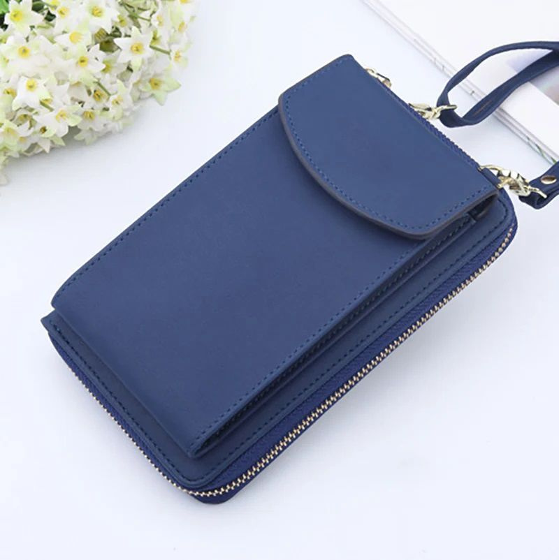 Женская мини сумочка-клатч синяя #1