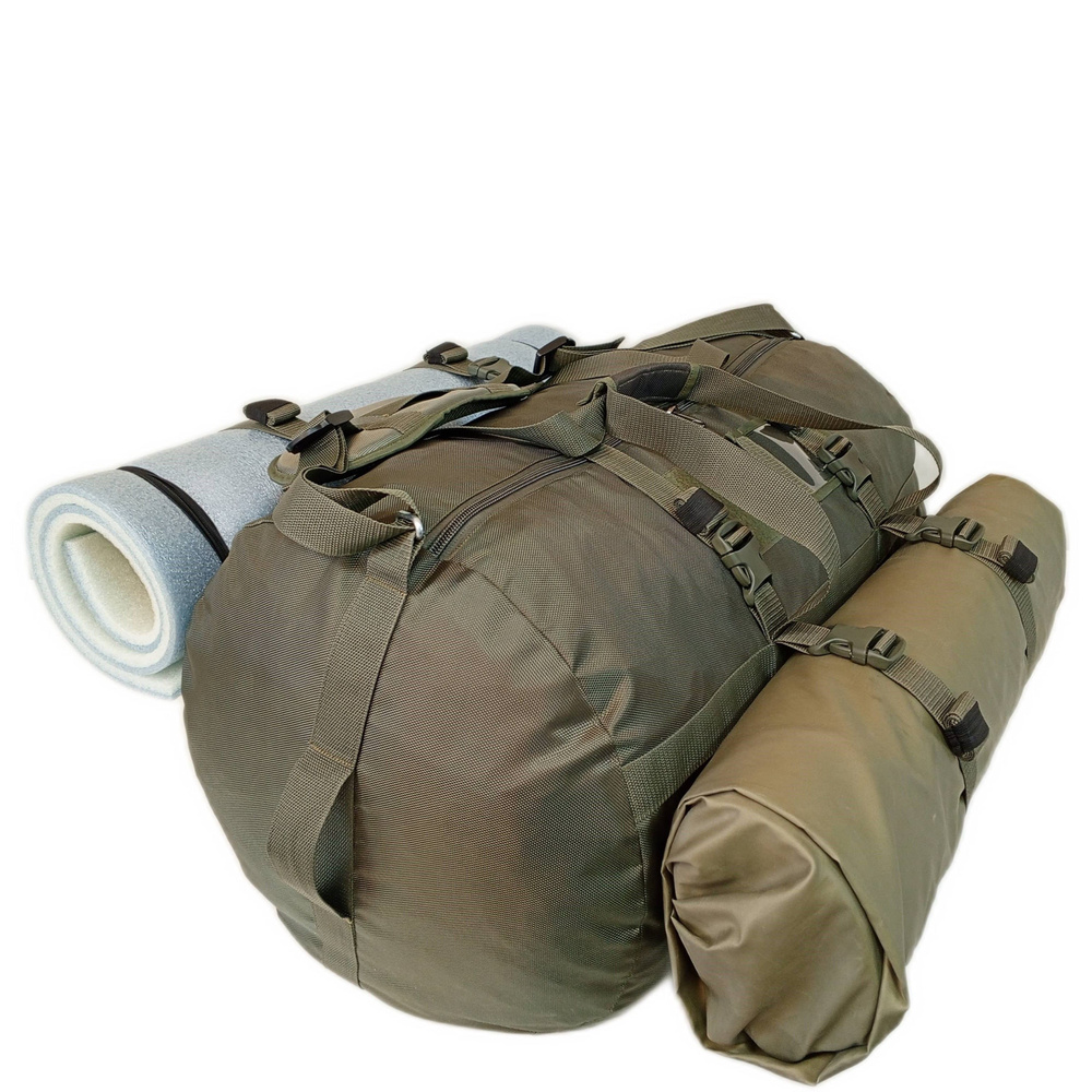 Баул "Мамонт" 110 литров. Цвет: Олива. Нагрузка до 180 кг. сумка для снаряжения, армейский, вещевой  #1