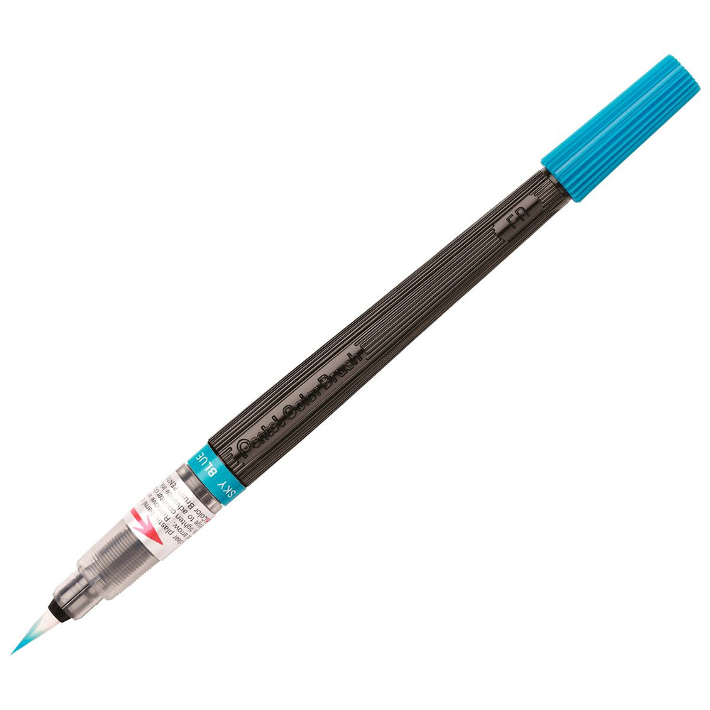 Кисть с краской PENTEL COLOR BRUSH XGFL-110X голубой цвет #1