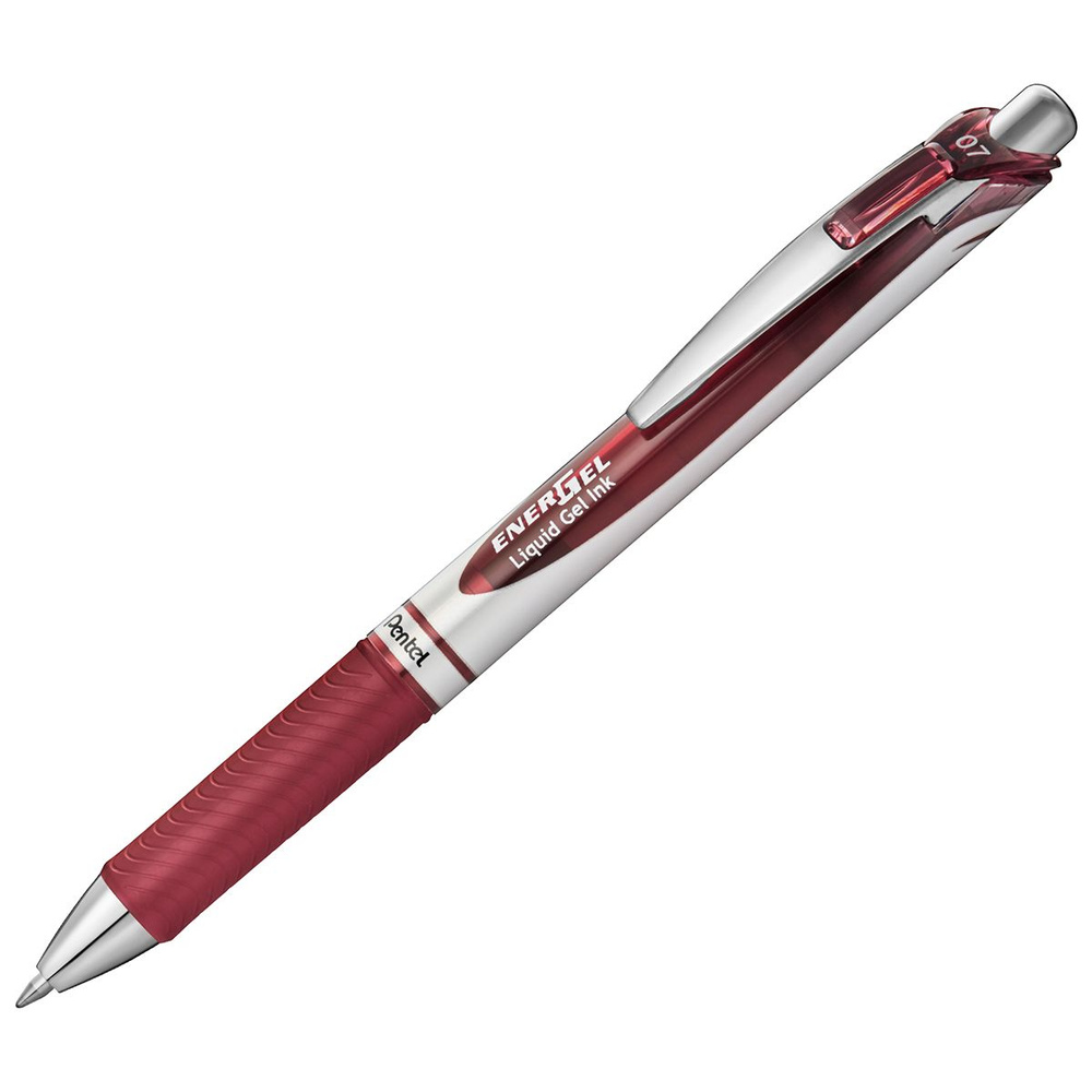 Ручка гелевая PENTEL ENERGEL BL77-BGX BURGUNDY бордовые чернила #1