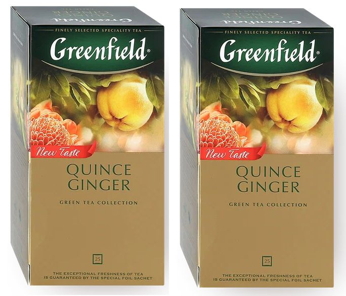 Чай зеленый Greenfield Quince Ginger 25 пак -2 штуки #1