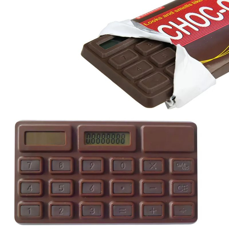 Калькулятор с ароматом шоколада MT-028 Калькулятор Шоколадка в подарочной упаковке CHOCOLATE  #1