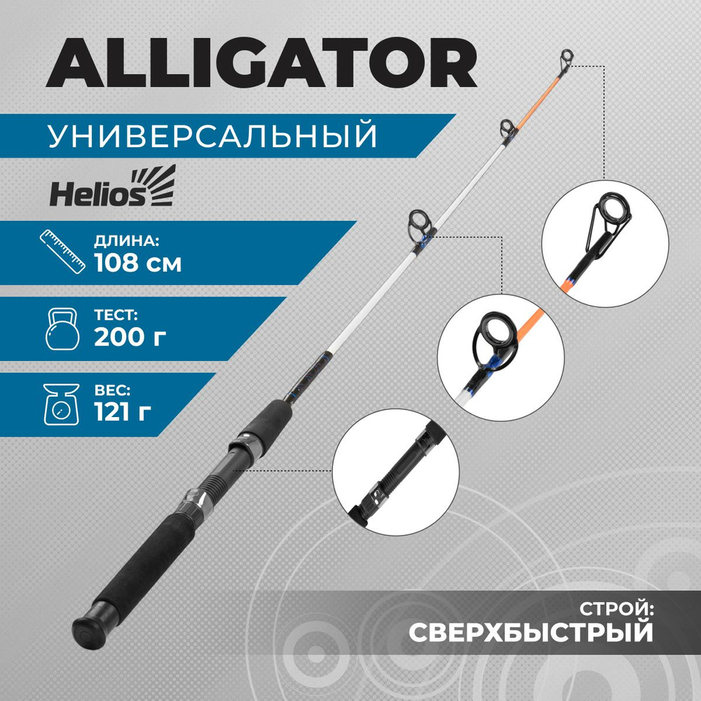 Helios / Удилище штекерное ALLIGATOR до 200 гр, 108 см #1