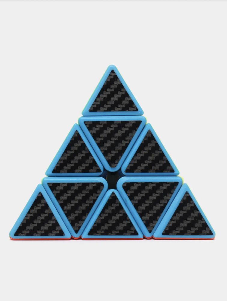 Головоломка пирамидка, Кубик рубика, Кубик рубика 3x3 скоростной, Цвет - Черный - Матовый  #1