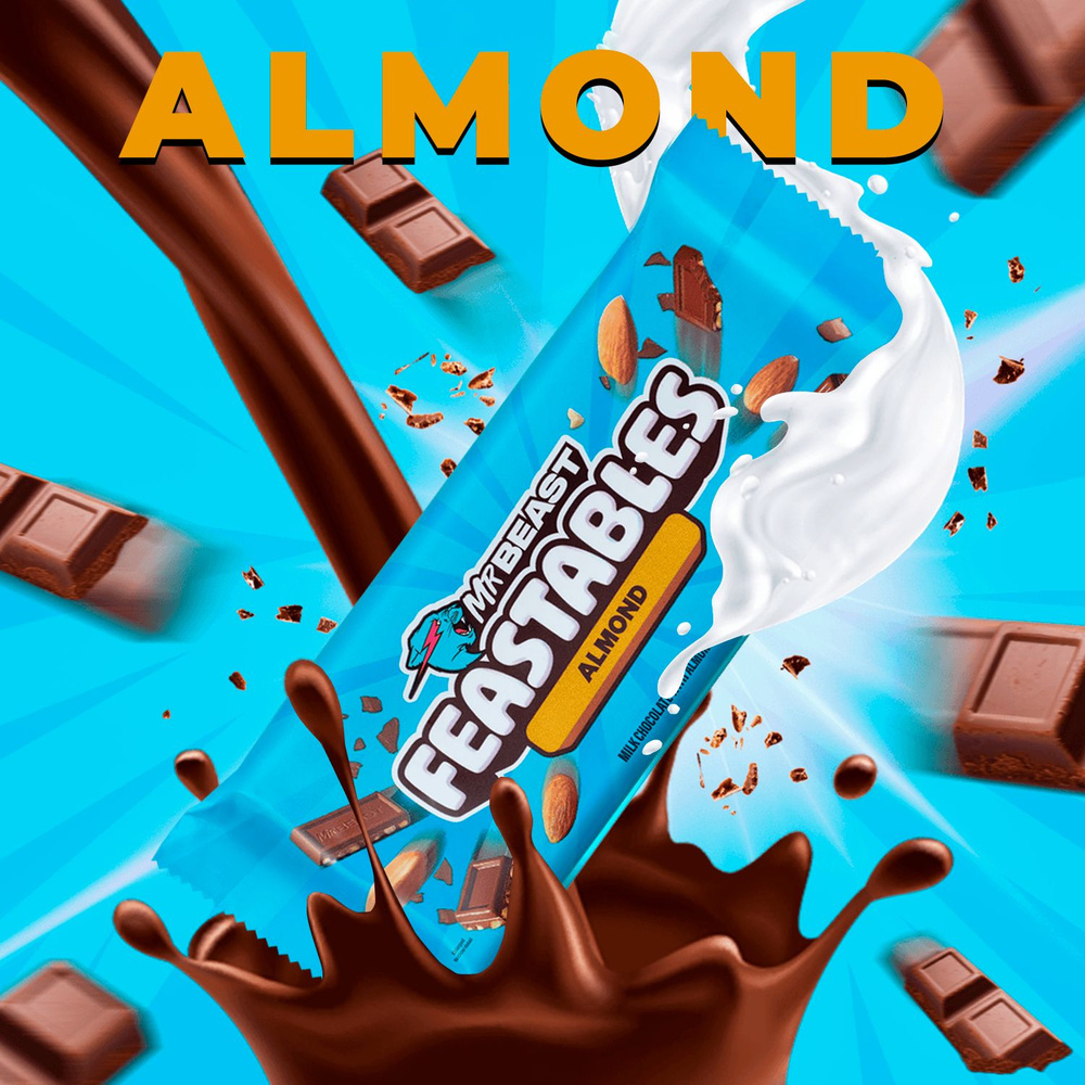 Almond новый дизайн feastables от Mr.Beast #1