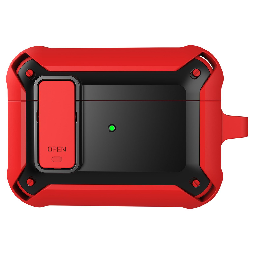 Чехол для AirPods Pro2 WiWU Mecha AirPods Case Red + Black #1