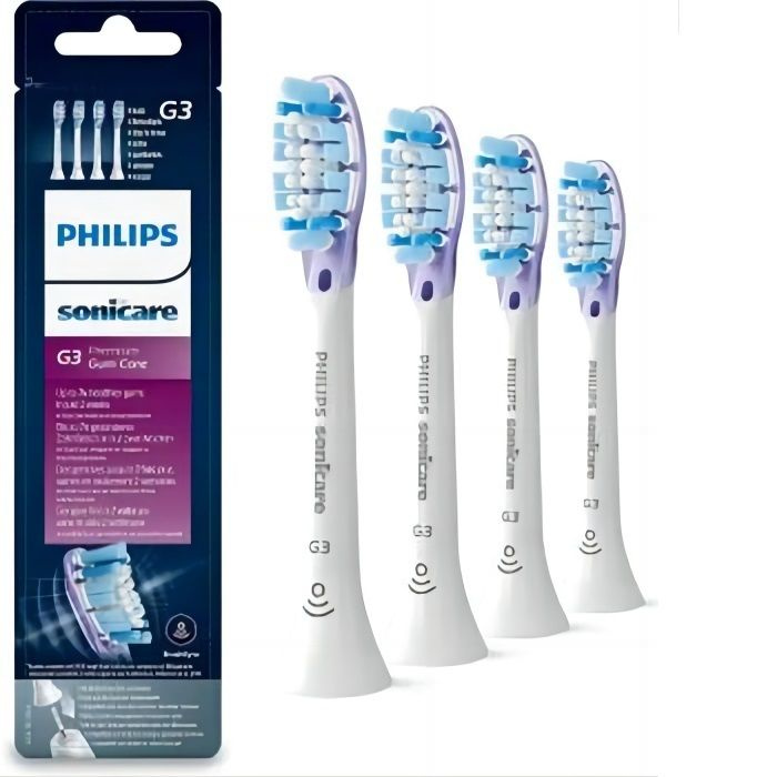 G3 Насадки для электрической зубной щетки Philips Sonicare HX9054/33 Premium Gum Care ,4 шт,Белый  #1