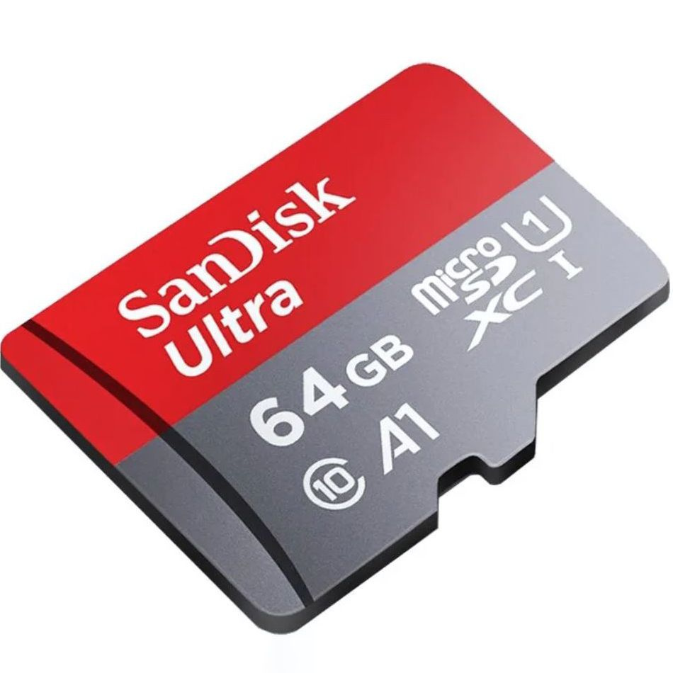 Карта памяти SanDisk Ultra microSDXC 64GB 120MB/s Class 10 UHS-I (SDSQUA4-064G-GN6MN) Red Global версия #1
