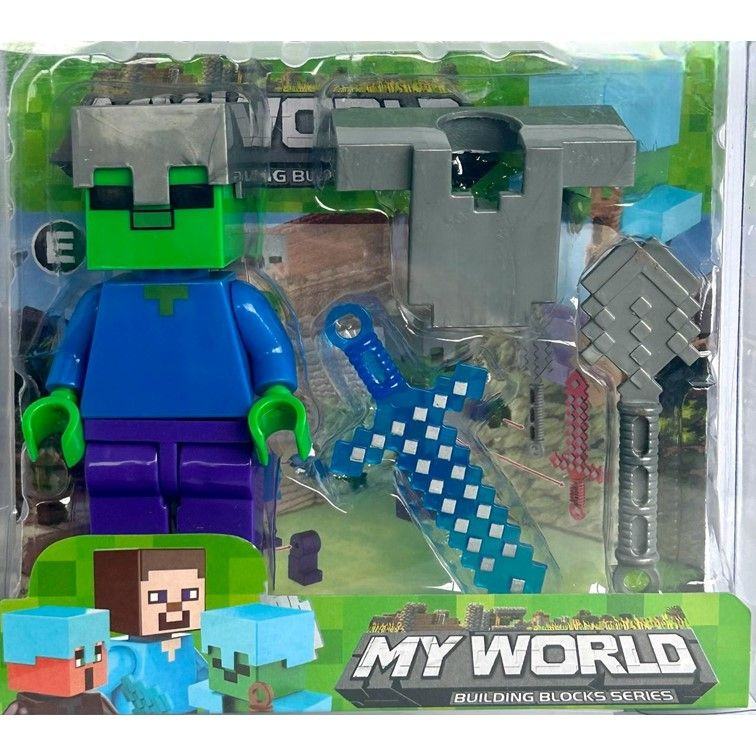 12E Конструктор minifigures Minecraft, фигурка Майнкрафт 8 см. #1