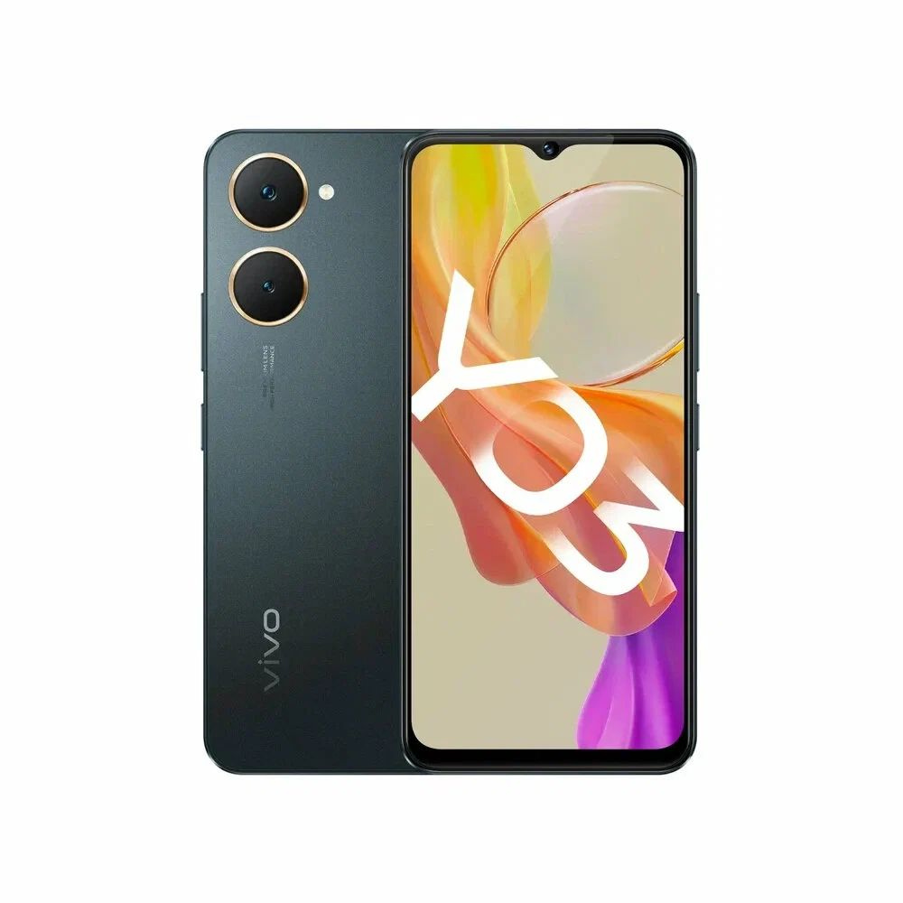 Vivo Смартфон Y03 4/128Gb Black 4/128 ГБ, черный #1