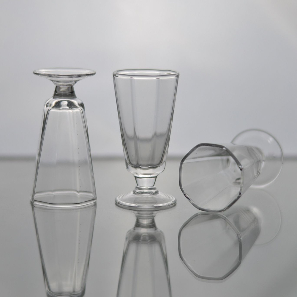 Рюмки шоты Неман стеклозавод набор 6 шт, 20 мл (9751 100/2) изготовлены из стекла, для водки, виски, #1