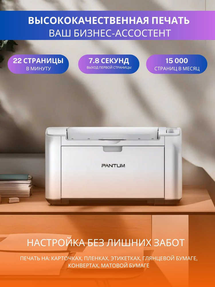 Принтер Pantum P2200 лазерный A4 #1