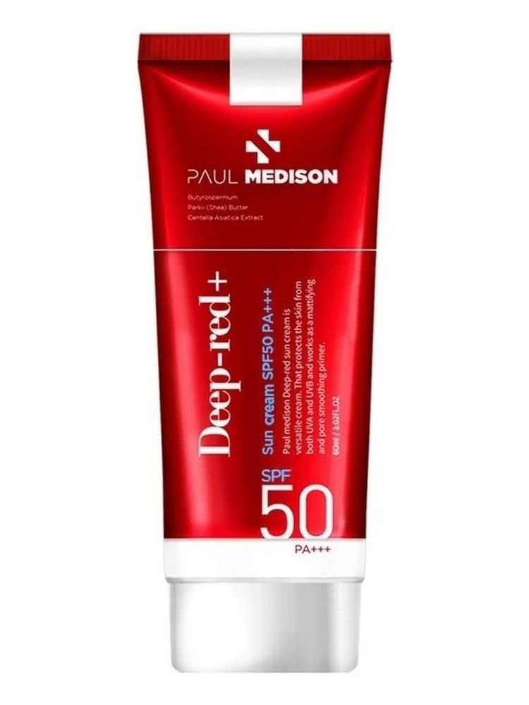 Успокаивающий солнцезащитный крем Deep-Red Sun Cream SPF50 PA+++ 60мл  #1