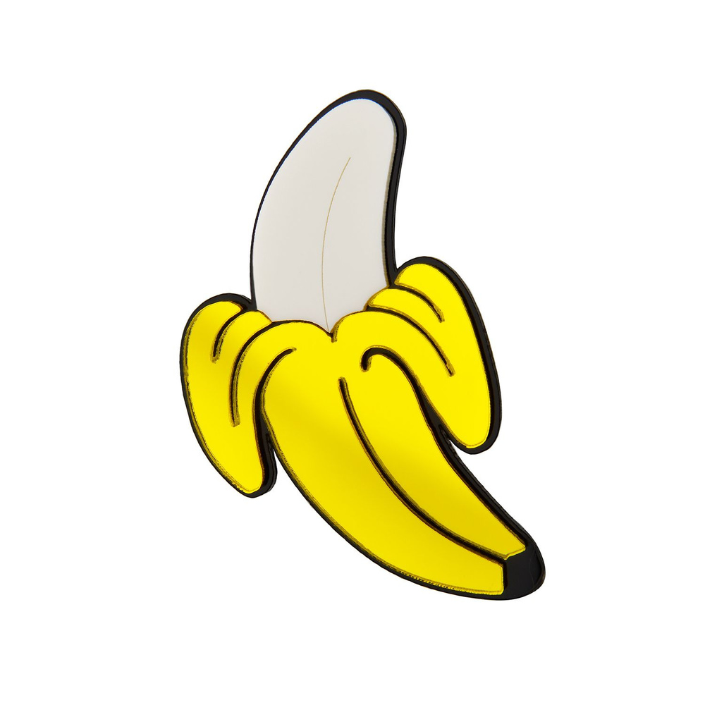 Брошь "Открытый банан" #1