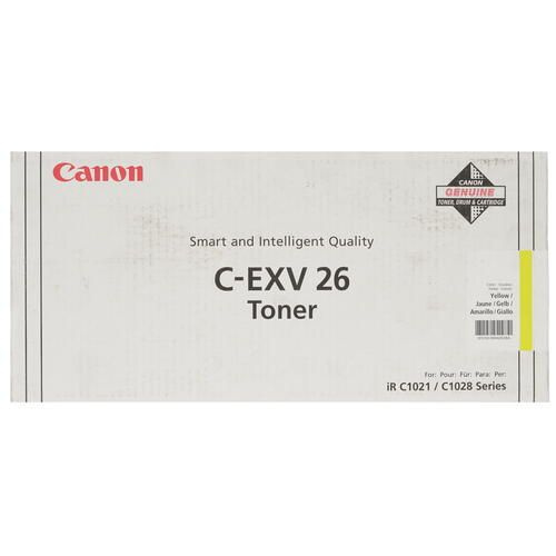 Картридж лазерный Canon C-EXV26 желтый, с чипом оригинальный, 6000 стр, 1 шт  #1