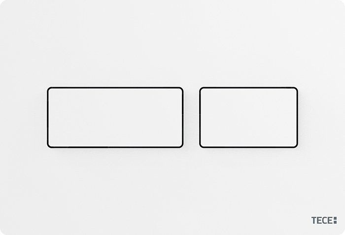 TECE solid панель смыва с двумя клавишами, матовая, 9240433 (белый)  #1