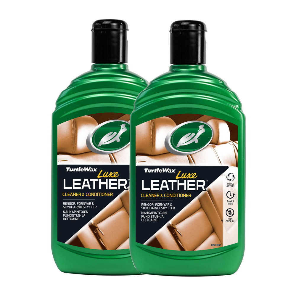 Очиститель кожи автомобиля Turtle Wax Luxe Leather, 500мл х 2шт #1