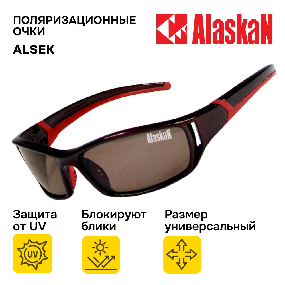 Очки солнцезащитные мужские Alaskan AG17-02 Alsek brown, очки поляризационные мужские для рыбалки и вождения #1