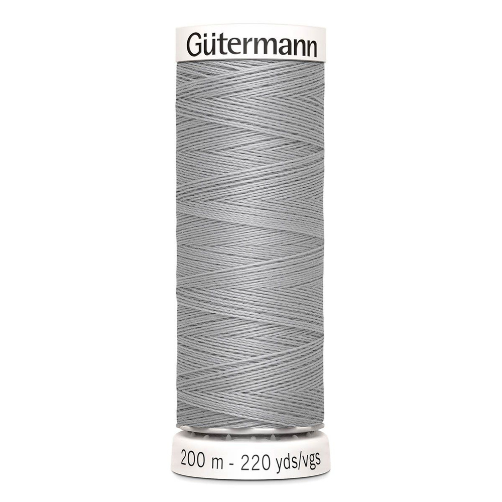 Нить Gutermann, Sew-All 100/200м для всех материалов, 100% п/э, цвет 38 св.серый  #1