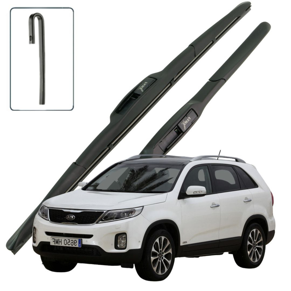 Дворники Kia Sorento (2) XM / Киа Соренто рест. 2012 2013 2014 2015 2016 2017 2018 2019 2020 2021 Щетки #1