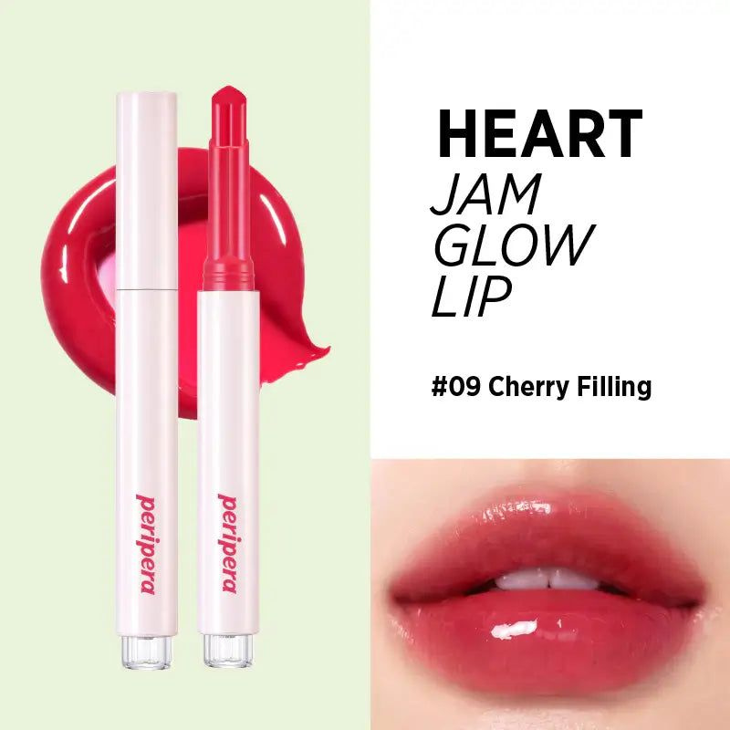 Помада для губ PERIPERA Heart Jam Glow Lip 09 Cherry Filling #1