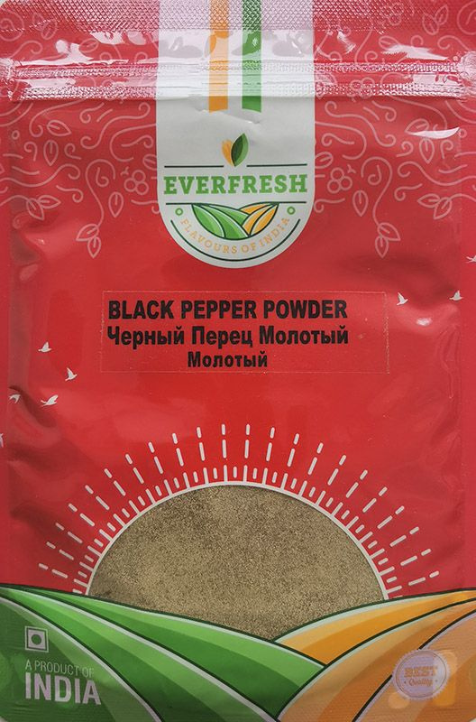 BLACK PEPPER POWDER, Everfresh (ЧЁРНЫЙ ПЕРЕЦ МОЛОТЫЙ, Эверфреш), 50 г. #1