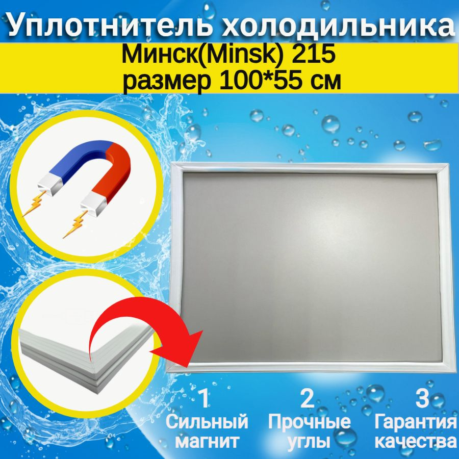 Уплотнитель двери холодильника Минск(Minsk) 215. Размер 100*55 см.  #1