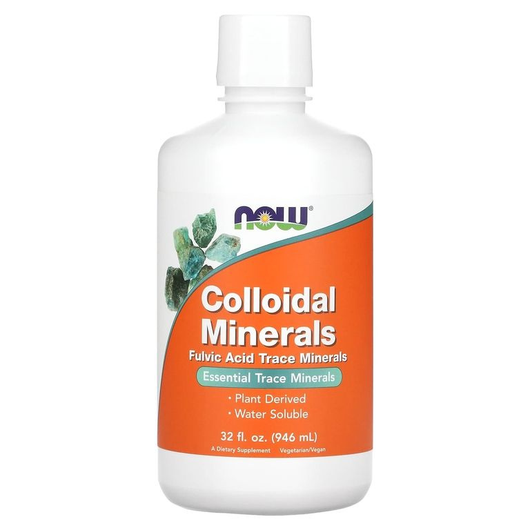 Коллоидные минералы, 946 мл, Now Colloidal Minerals Original, Незаменимые микроэлементы  #1