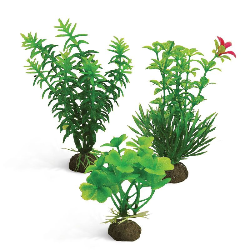 Растения "Стандарт", зеленые, 100мм, (набор 3шт) #1