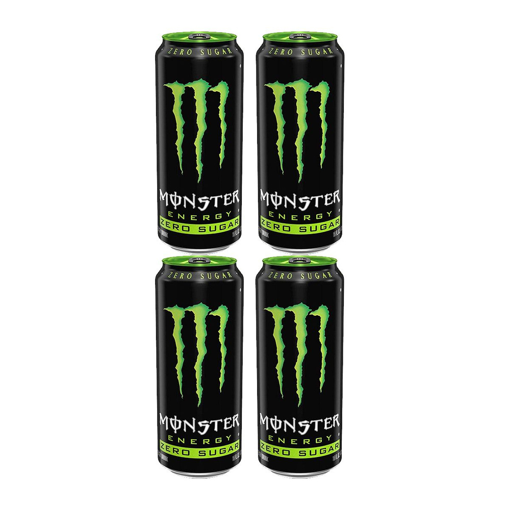 Энергетик Набор Monster Energy Original 4шт по 500мл Без сахара #1