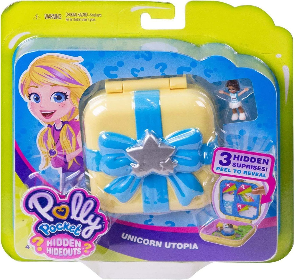 Polly Pocket,Кукольный домик с миниатюрными куклами, игрушечными велосипедами и аксессуарами для мебели #1