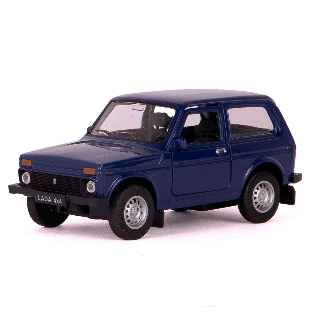 Машинка WELLY 1:38 LADA Niva Синий с пружинным механизмом #1