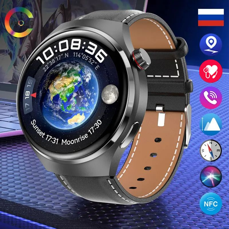 SACOSDING Умные часы V-Apollo-premium-4-pro, 47mm, Black leather E #1