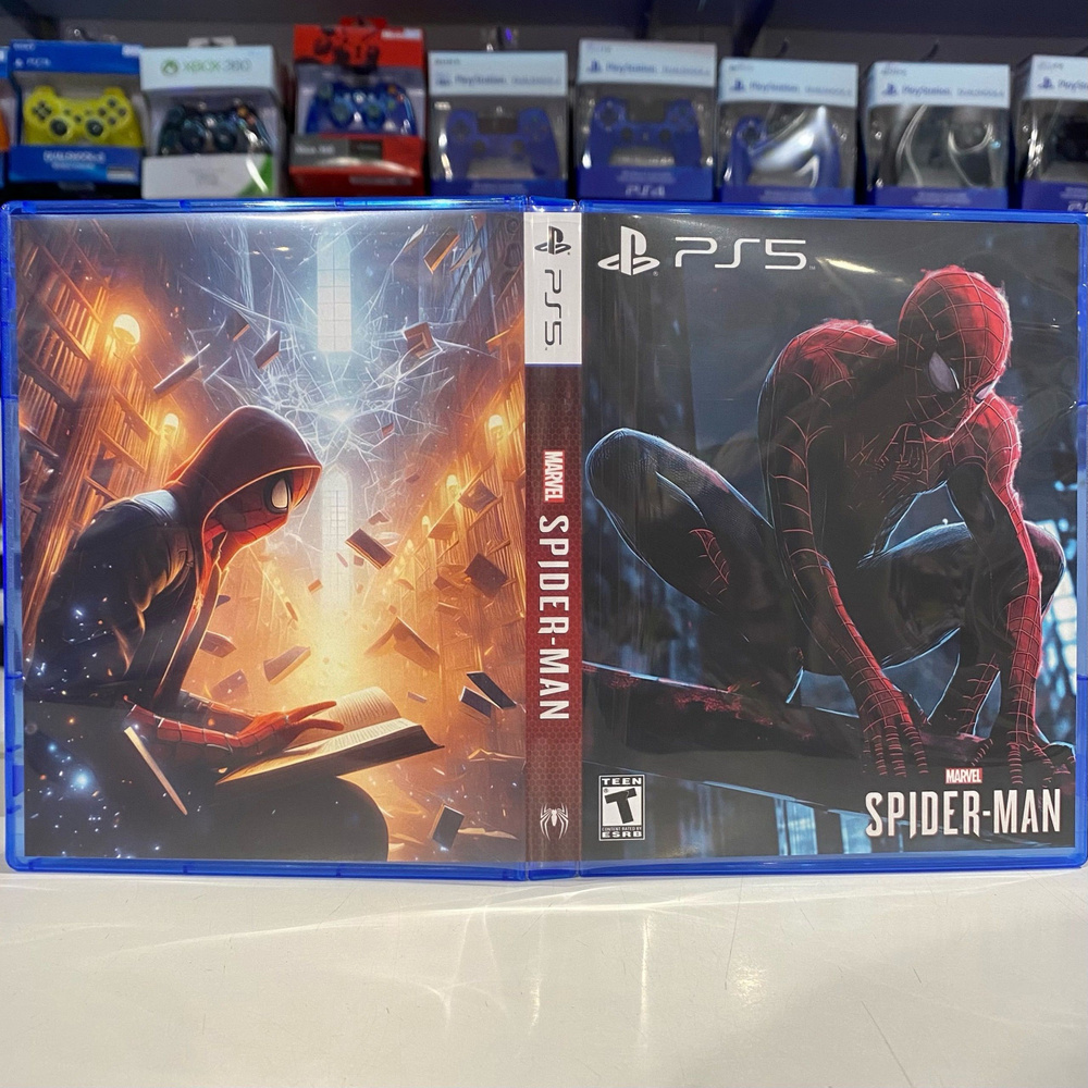 Игра "Spider Man / Человек паук" PS5 - Кастомная обложка для диска  #1