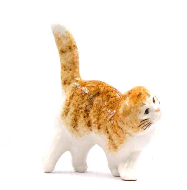 Британская вислоухая мауровая фарфоровая фигурка кошки  #1