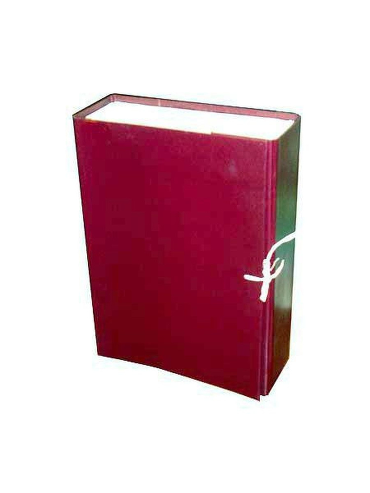 Архивный короб Гранит Бумвинил, 70 мм, с завязками, собранный бордовый (Па2)  #1