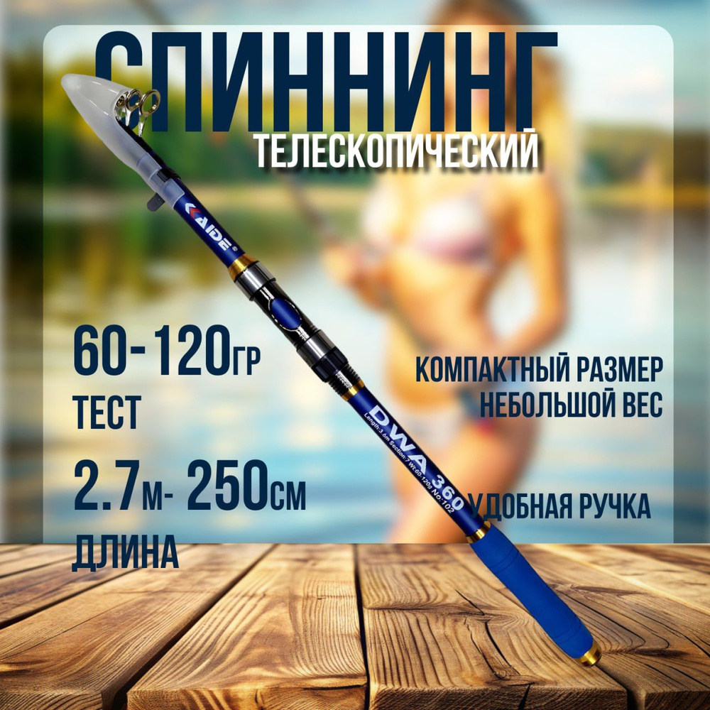 Daiwa Спиннинг, рабочая длина:  250 см , до 120 гр #1