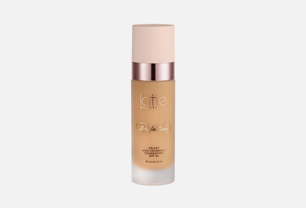 Тональный крем для лица SPF35 LATTE BEAUTY PERFECTONER VELVET HIGH COVERAGE FOUNDATION - 03 Medium Beige #1