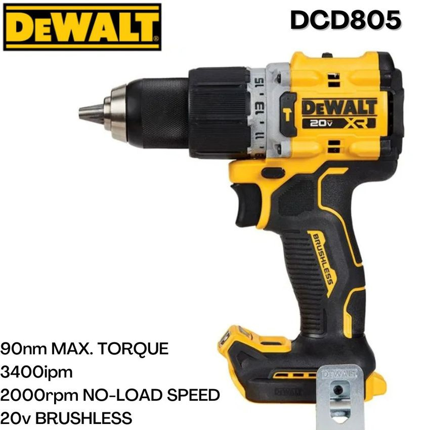 Инструменты DEWALT DCD805 20V MAX XR Шуруповерт 1/2 дюйма. #1