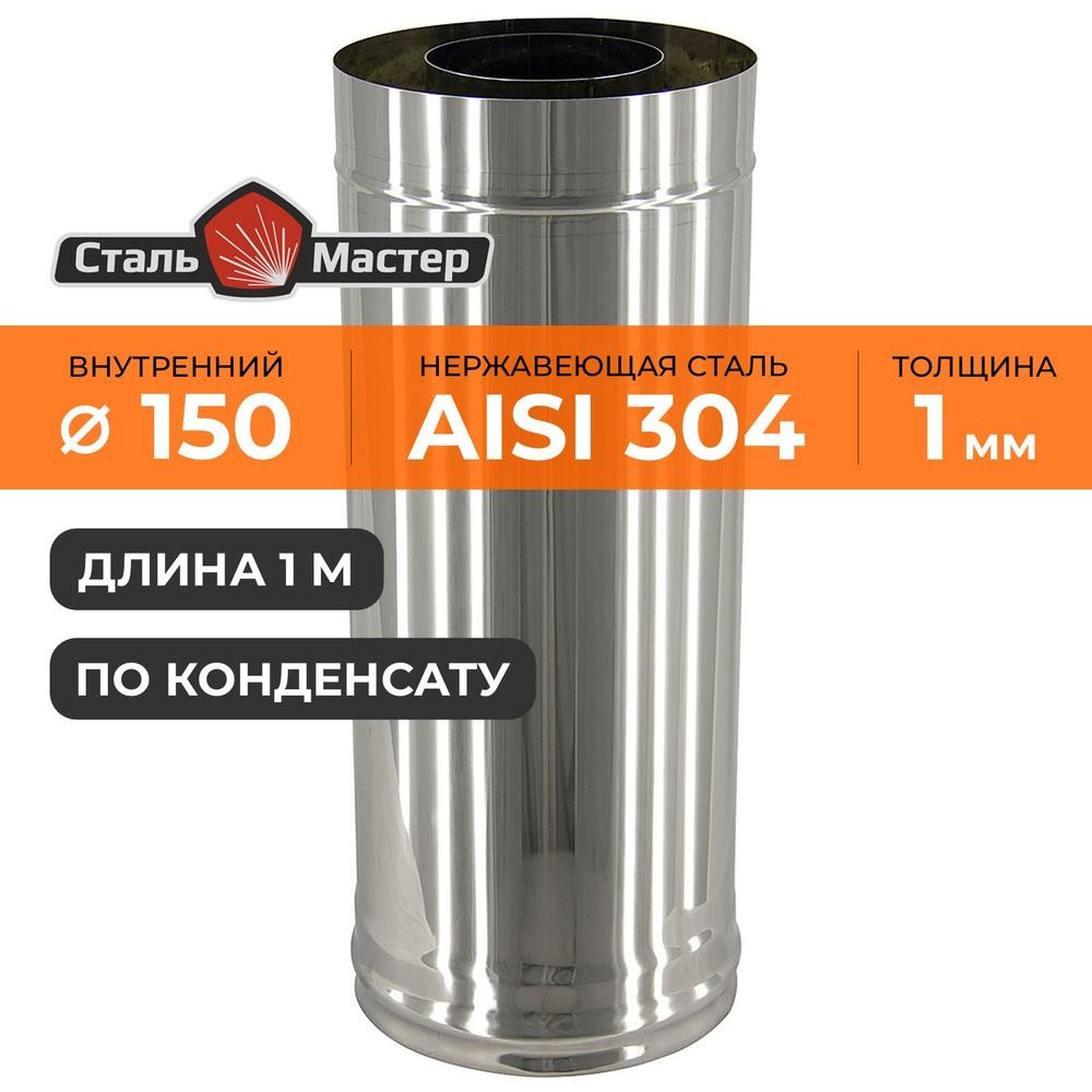 Сэндвич К 150 / 220 1,0 м нерж 1 мм (AISI 304) / нерж 0,5 мм СУПЕРВУЛ #1