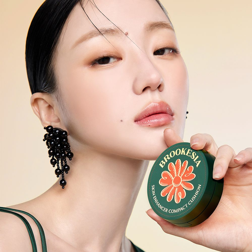 BROOKESIA Матовый кушон Skin Enhancer Compact Cushion Matte SPF 40 PA++ 12g (02 Мягко-Розовый)  #1