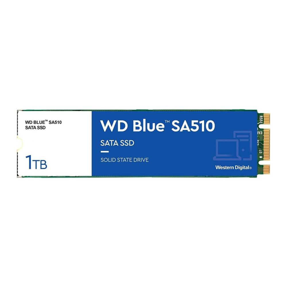 Western Digital 1 ТБ Внутренний SSD-диск SSD WD BLUE SA510 (WDS100T3B0B) #1