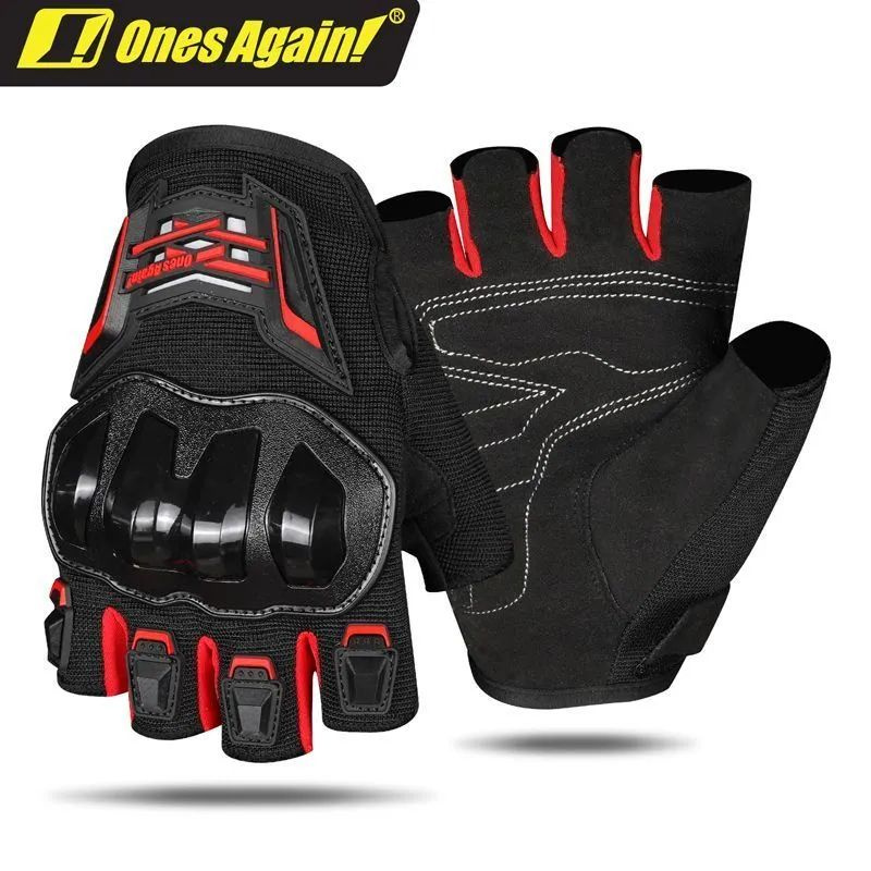 Ones Again Перчатки Half Finger MG-14D, black-red XL #1