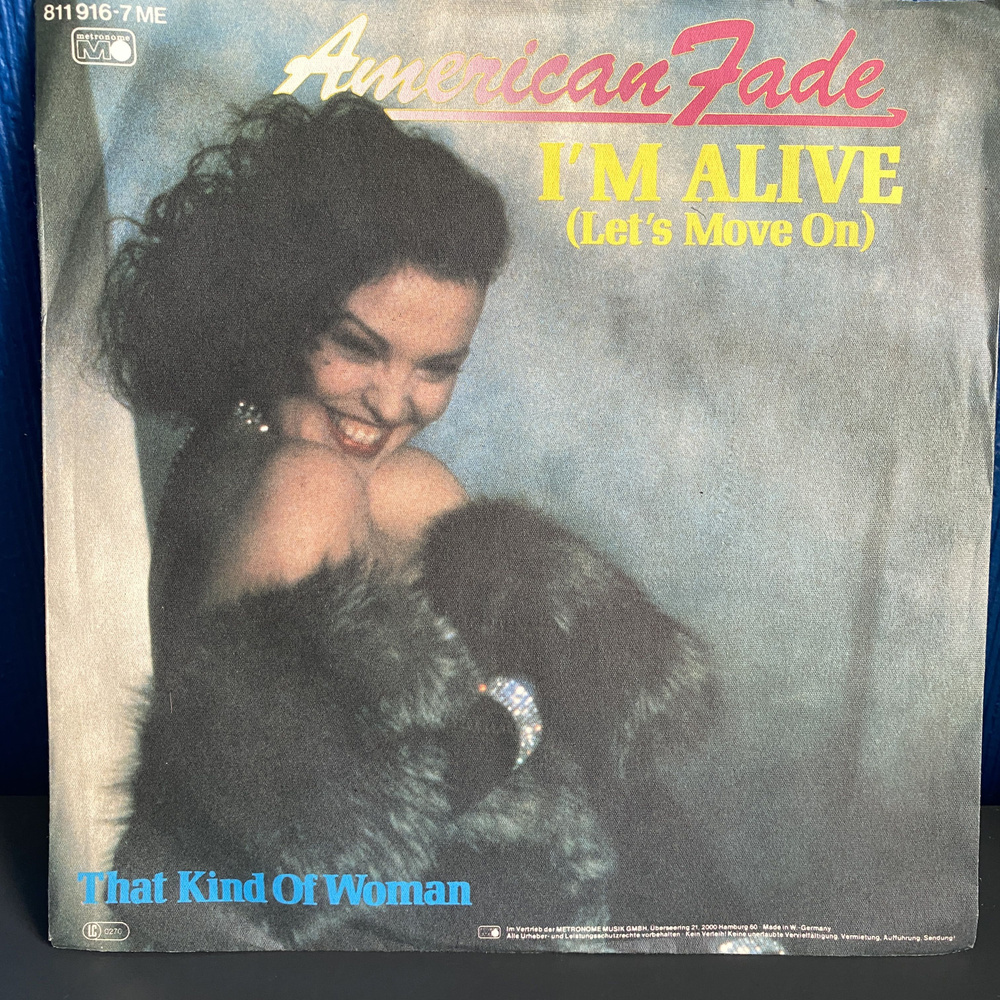 American Fade. I'm Alive (Let's Move On) (NM) Italo Disco. 1983 Сингл Винил #1