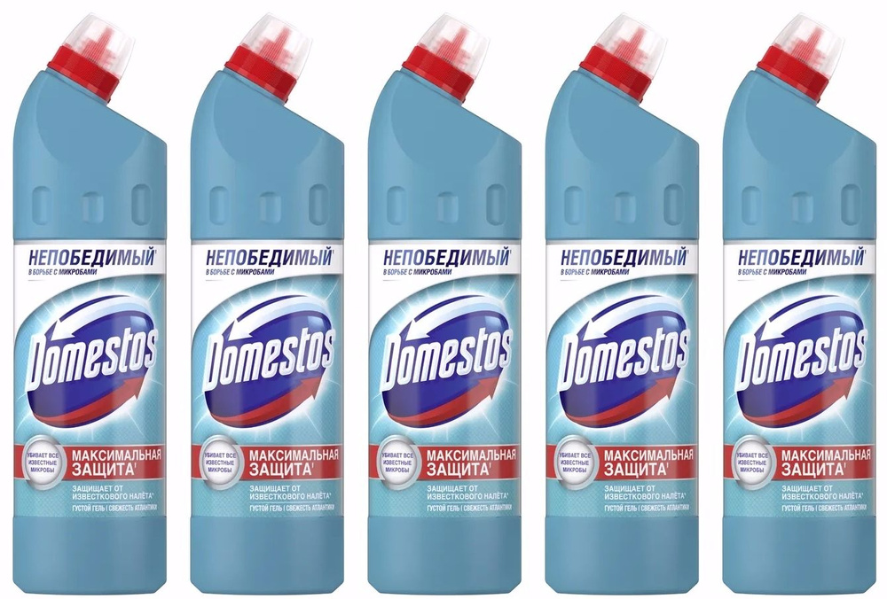 Чистящее средство для унитаза Domestos / Доместос Свежесть Атлантики универсальный гель против бактерий #1