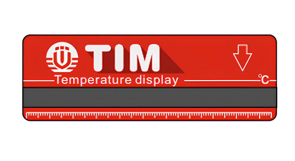 Термометр-полоска на коллекторах подачи (красный) TIM M323-1  #1