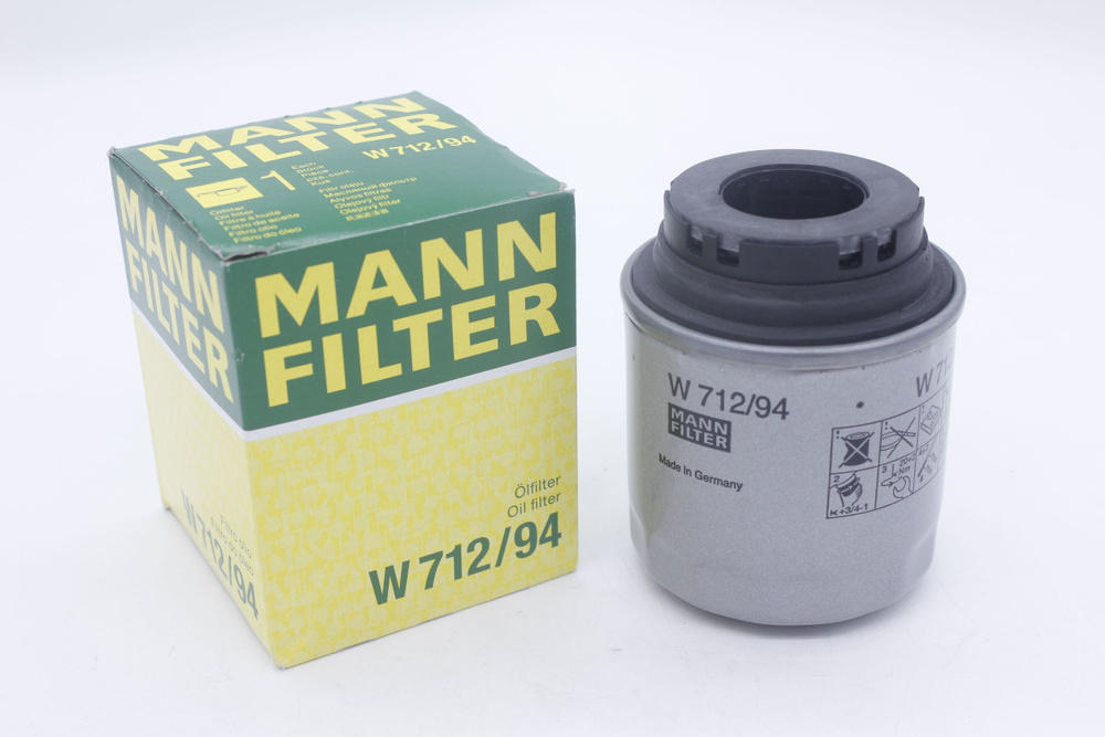 Фильтр масляный MANN W712/94 (соответствует FILTRON OP641/2 и UFI 23.573.00 и VAG 03C 115 561 H) для #1