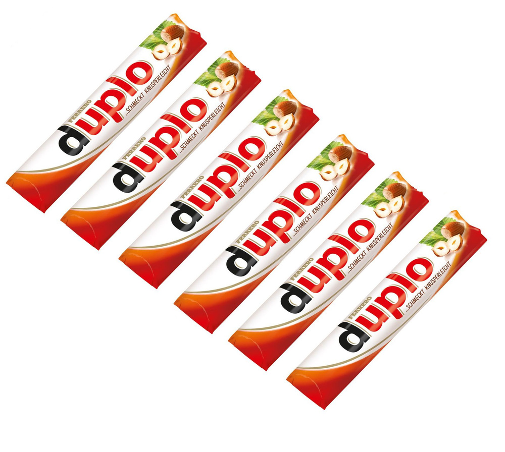 Шоколадный батончик Ferrero Duplo Chocnut, 6 шт по 18,2 гр #1