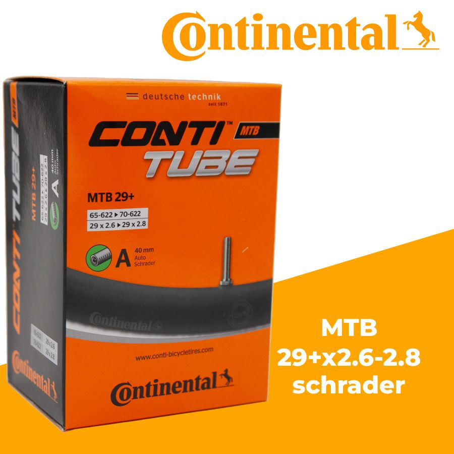 Велокамера Continental MTB 29+х2.6-2.8 авто ниппель Schrader 40 мм #1